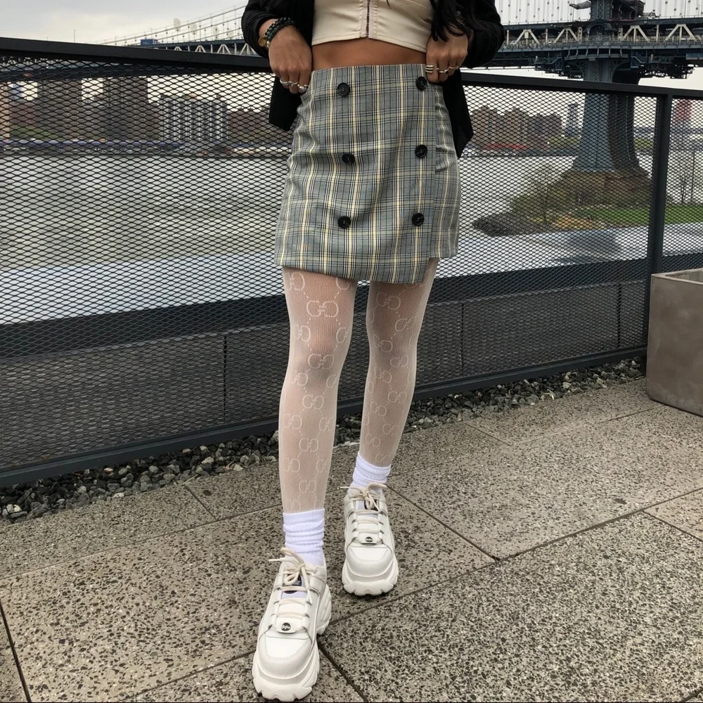 PLAID MINI SKIRT
